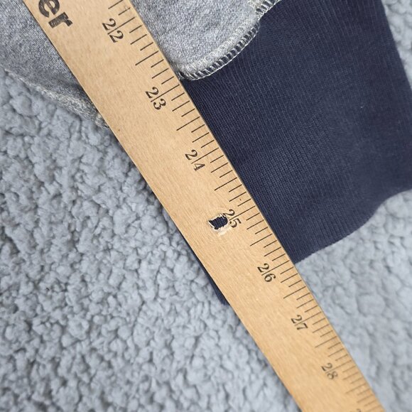 Todd Snyder x Champion Sweater Men Size XL Grey Blue Henley Fleece Heavyweight - Picture 9 of 11